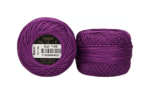 Anchor 4591008-00100 Stickgarne, 100% Baumwolle, amethyst, Stärke 8, 82m, 16 Gramm Anchor 4591008-00100 Stickgarne, 100% Baumwolle, amethyst, Stärke 8, 82m, 16 Gramm von Anchor