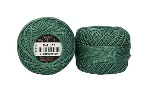 Anchor 4591008-00877 Stickgarne, 100% Baumwolle, herbstgrün, Stärke 8, 82m, 16 Gramm Anchor 4591008-00877 Stickgarne, 100% Baumwolle, herbstgrün, Stärke 8, 82m, 16 Gramm von Anchor