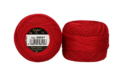 Anchor 4596012-00047 Stickgarne, 100% Baumwolle, 47, Stärke 12, 56m, 9 Gramm Anchor 4596012-00047 Stickgarne, 100% Baumwolle, 47, Stärke 12, 56m, 9 Gramm von Anchor