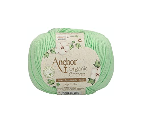 Anchor Organic Cotton, 50G, Stärke: 4, Aufmachung: 125M aqua wave Häkelgarne von Anchor