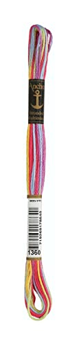 Anchor Sticktwist 4615000-01360 multicolor Stickgarn, 100 % Baumwolle von Anchor