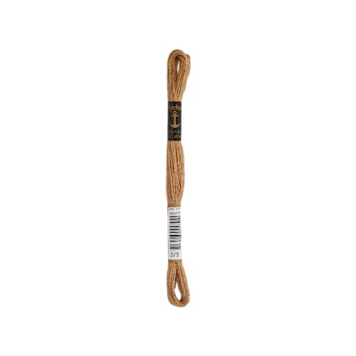 Anchor Sticktwist 8m, honig, Baumwolle, Farbe 373, 6-fädig von Anchor