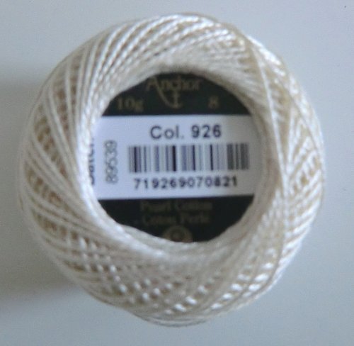 Anchor Perlgarn Nr.8 10g ELFENBEIN Acryl Yarn von Anchor