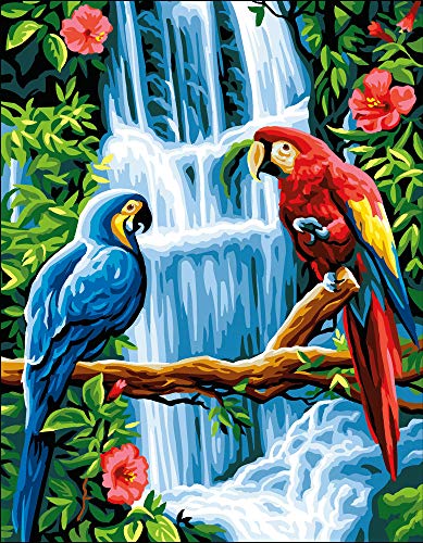 Royal Paris Kits and Canvas, 100% Baumwolle, The macaws, 37x47,5cm von Anchor