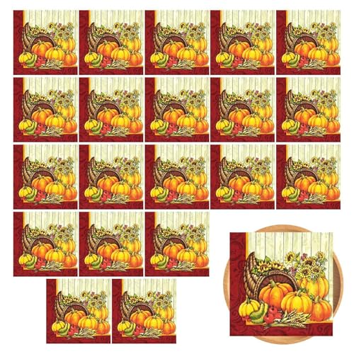 Ancsttu Halloween-Papierservietten, dekorative -Servietten, Thanksgiving-Gästeservietten, -Papierhandservietten für Halloween-Zubehör von Ancsttu