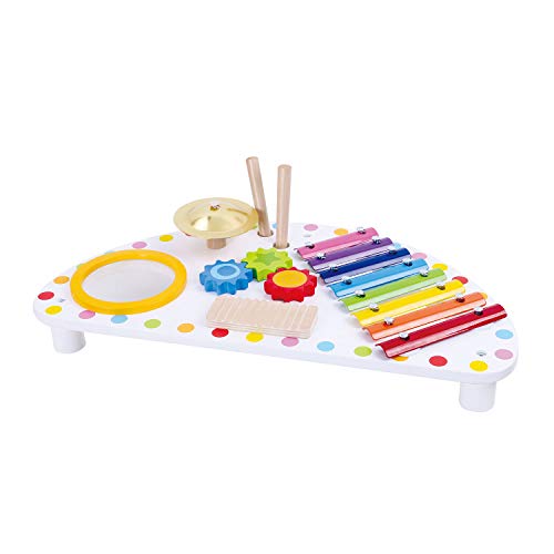 Andreu Toys 921 TKC354A EA Wooden Function Music Centre, Multi-Colored, 44 x 23 x 10 cm von Andreu Toys