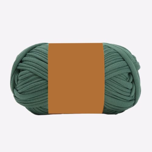 100g Häkelgarn Baumwollgarn, Weich Garn für Garnprojekte, Bändchengarn Polyester Garn zum Häkeln, Strickgarn zum Stricken für Schuhe, Mützen, Handgefertigte Taschen,Grün E von Anevous