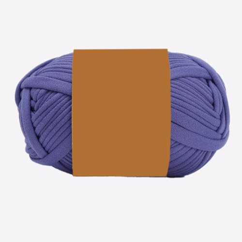 100g Häkelgarn Baumwollgarn, Weich Garn für Garnprojekte, Bändchengarn Polyester Garn zum Häkeln, Strickgarn zum Stricken für Schuhe, Mützen, Handgefertigte Taschen,Hellviolett B von Anevous