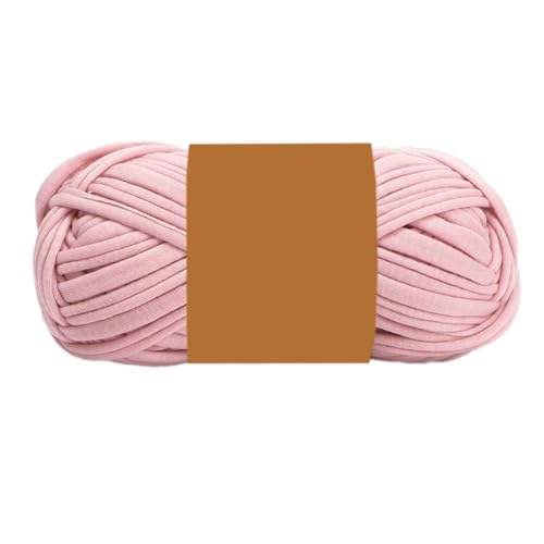 100g Häkelgarn Baumwollgarn, Weich Garn für Garnprojekte, Bändchengarn Polyester Garn zum Häkeln, Strickgarn zum Stricken für Schuhe, Mützen, Handgefertigte Taschen,Rosa B von Anevous