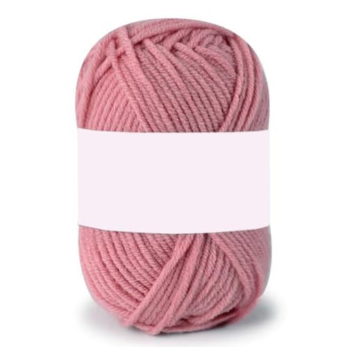 5X 25g Häkelgarn Wolle,Weich Baumwolle Strickgarn,Acryl Baumwollgarn,Strickgarn Zum Stricken,Häkelwolle Anfänger, Crochet Yarn für Häkeln Stricken und Handwerk,Rosa F von Anevous