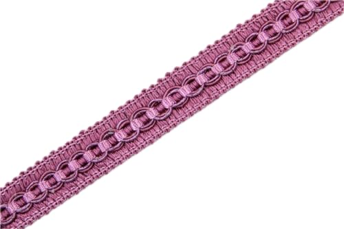 Anevous 10 Meter Spitzenband Borte, 2cm Geflochten Dekoband, Spitze Bordüre Zierband, Lace Trim Spitzenborte für Nähen Handwerk Vorhangpolster Kleidung Deko Heimdekoration,Lila 10m von Anevous