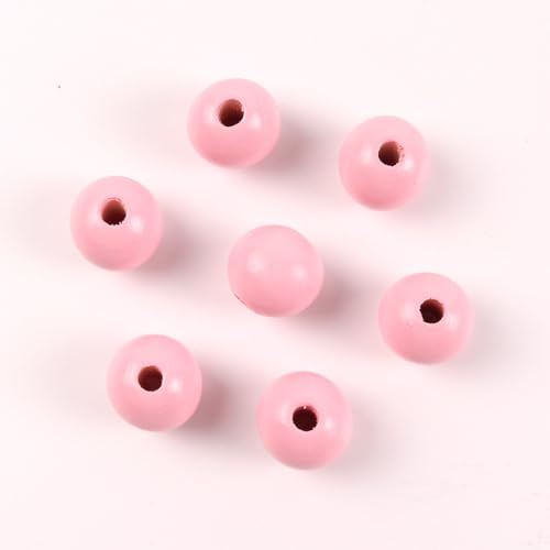 Anevous 100 Stück Holzperlen,Lose Perlen Holzkugeln,Holzkugeln mit Loch,Runde Holzperlen zum auffädeln,Bastelnperlen für DIY Handgefertigte Dekorationen Schmuck Armbänder Basteln,Rosa B 16mm Anevous 100 Stück Holzperlen,Lose Perlen Holzkugeln,Holzkugeln mit Loch,Runde Holzperlen zum auffädeln,Bastelnperlen für DIY Handgefertigte Dekorationen Schmuck Armbänder Basteln,Rosa B 16mm von Anevous