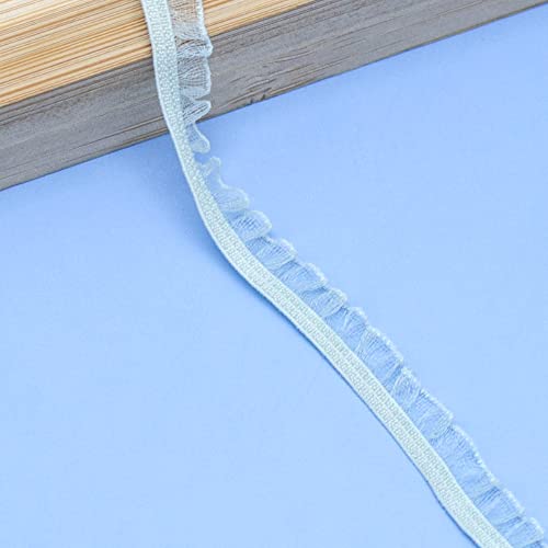 Anevous 30 Yards Stretch Spitzenbordüre Spitzenband, Elastische Spitzenbesatz Band, Unterwäsche Spitze Trim, Kordelband Spitzen für DIY Handwerk Nähen Kleidungsstück Geschenk,Grün von Anevous