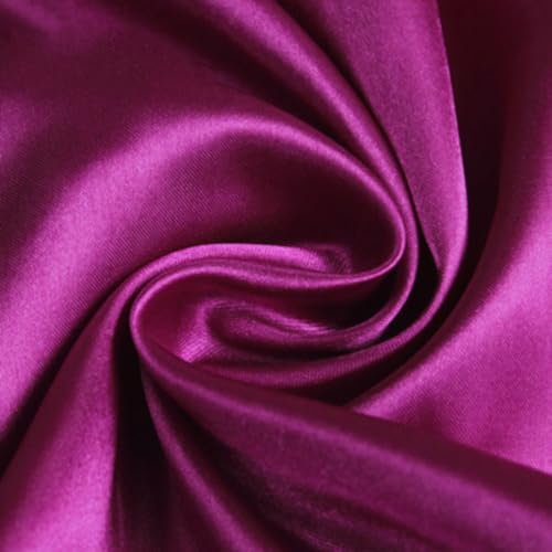 Anevous 300cm x150cm Satin Stoff, Einfarbig Stoffe zum Nähen, Kleiderstoff Dekostoff Meterware, Satinstoff zum Basteln, Bezugsstoff für Kleidung Vorhänge Tischdecken Deko,Violett Anevous 300cm x150cm Satin Stoff, Einfarbig Stoffe zum Nähen, Kleiderstoff Dekostoff Meterware, Satinstoff zum Basteln, Bezugsstoff für Kleidung Vorhänge Tischdecken Deko,Violett von Anevous