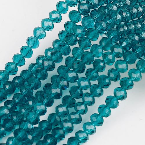 Anevous 68 Stück Glasperlen zum Auffädeln, Facettierte Perlen mit Loch, Basteln Perlen Schmuck, DIY Bastelperlen für Halskette, Armband, Schmuckherstellung Handwerk,Blaugrün 8mm Anevous 68 Stück Glasperlen zum Auffädeln, Facettierte Perlen mit Loch, Basteln Perlen Schmuck, DIY Bastelperlen für Halskette, Armband, Schmuckherstellung Handwerk,Blaugrün 8mm von Anevous