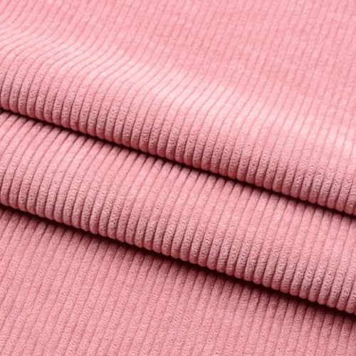 Anevous Cord Stoff, Polsterstoff, 100 X 155 cm breit, Polyesterstoff, Superweicher Breitcord Stoffe für Vorhänge, Wohnzimmer, Bekleidung, Sofakissen, Basteln, Sitzkissen, Dunkelrosa Anevous Cord Stoff, Polsterstoff, 100 X 155 cm breit, Polyesterstoff, Superweicher Breitcord Stoffe für Vorhänge, Wohnzimmer, Bekleidung, Sofakissen, Basteln, Sitzkissen, Dunkelrosa von Anevous