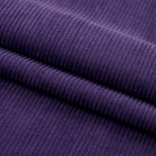 Anevous Cord Stoff, Polsterstoff, 100 X 155 cm breit, Polyesterstoff, Superweicher Breitcord Stoffe für Vorhänge, Wohnzimmer, Bekleidung, Sofakissen, Basteln, Sitzkissen, Lila Anevous Cord Stoff, Polsterstoff, 100 X 155 cm breit, Polyesterstoff, Superweicher Breitcord Stoffe für Vorhänge, Wohnzimmer, Bekleidung, Sofakissen, Basteln, Sitzkissen, Lila von Anevous