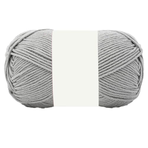 Häkelgarn, 2x100g Garn zum Stricken & Häkeln, Strickgarn zum Handstricke, Baumwolle Weiches Strickwolle, Anfänger Crochet Yarn Häkel Wolle für DIY Kunsthandwerk, Stricken und Handwerk,Grau B von Anevous