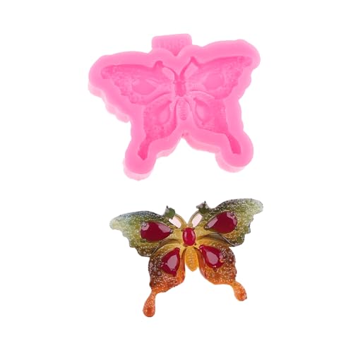 Super glänzende, schöne Schmetterlings-Silikonformen zum Selbermachen, Schmetterlings-Harz-Form, Epoxidform, Basteln, Schmetterling, Schokolade, Süßigkeiten, Form für Kuchendekoration von Angel Wings