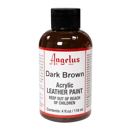 Angelus Acrylfarbe für Leder, 113 g, Dunkelbraun von Angelus