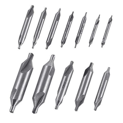 Angoily 1 12stk Center-bit-cutter-set Punkt Bohrmaschine Bagger Bohrer Bausatz Loch Schnecke Schleifer Leistung Werkzeug Hartmetall Abs Zentrierung Hochgeschwindigkeitsstahl Silver von Angoily