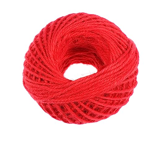 Angoily 1 Rolle 2mm x 50m Bunte Hanfschnur Für Haushalt Kreatives DIY Geflochtene Schnur Geschenkbänder Dekoration von Angoily