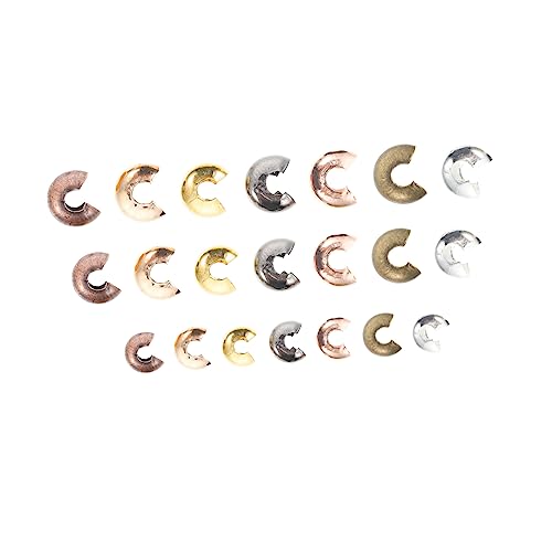 Angoily 1 Satz Halbrunde Quetschperlen Für Diy Schmuckherstellung Für Armbänder Schlüsselanhänger Leicht Langlebig Und Korrosionsbeständig Gemischte Farben 300 Stück Angoily 1 Satz Halbrunde Quetschperlen Für Diy Schmuckherstellung Für Armbänder Schlüsselanhänger Leicht Langlebig Und Korrosionsbeständig Gemischte Farben 300 Stück von Angoily