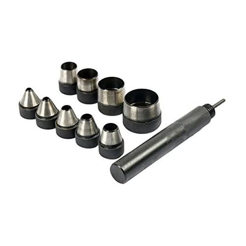 Angoily 1 Satz Loch Stanzwerkzeuge Bausätze Zange Gürtel Ninja eins hole punch Hohlstanzwerkzeug punch set hohler Puncher -Stempel Ösenausrüstung Lederwerkzeuge Stahl Grey von Angoily