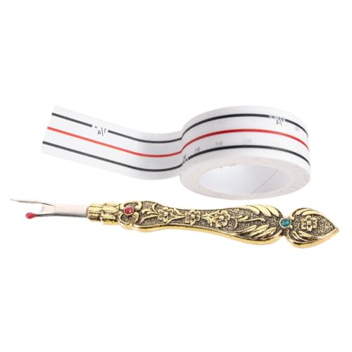 Angoily 1 Satz Nahttrenner Retro Fadenschneider mit Ergonomischem Griff und Nähpositionierung Klebeband Nähwerkzeug für Präzises Entfernen von Stichen für Diy und Handarbeiten Angoily 1 Satz Nahttrenner Retro Fadenschneider mit Ergonomischem Griff und Nähpositionierung Klebeband Nähwerkzeug für Präzises Entfernen von Stichen für Diy und Handarbeiten von Angoily