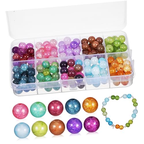 Angoily 1 Schachtel Bunte Glasperlen für Schmuckherstellung Kristallperlen mit Schnur für DIY Armbänder Ohrringe und Langlebig und Vielseitig Einsetzbar Angoily 1 Schachtel Bunte Glasperlen für Schmuckherstellung Kristallperlen mit Schnur für DIY Armbänder Ohrringe und Langlebig und Vielseitig Einsetzbar von Angoily