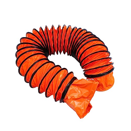 Angoily 1 Stk teleskopierbares Entlüftungsrohr Schlauch Mehrzweckentlüftung Schnecke Schwimmbad Belüftung Düse auspuffpfeifen auspuffrohr PVC-Abgasrohr exhaust pipe PVC-Sandwichtuch Orange von Angoily