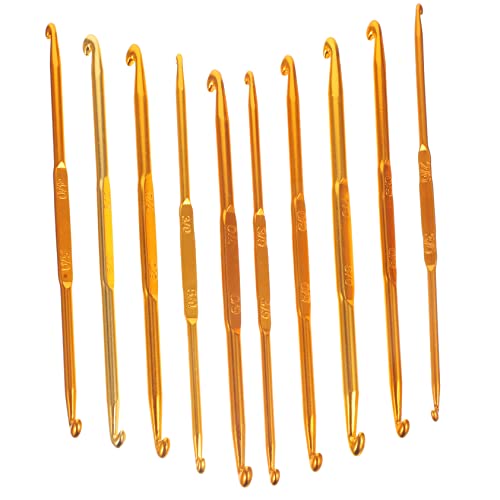 Angoily 10 Stück Aluminium Häkelnadeln Garn Für Häkelgarn Webwerkzeuge Häkelnadeln Häkelgarn Flechtwerkzeuge Strickzubehör Haarflechtwerkzeuge Garnhaken Golden Angoily 10 Stück Aluminium Häkelnadeln Garn Für Häkelgarn Webwerkzeuge Häkelnadeln Häkelgarn Flechtwerkzeuge Strickzubehör Haarflechtwerkzeuge Garnhaken Golden von Angoily