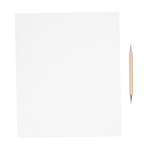 Angoily 10 Stück Kohlenstoff verfolgen überweisen perforiert Prägestift Hitze Kreuzstich-Pauspapier farbiges Pauspapier wasserlösliches Transparentpapier Prägepapier Weiß Angoily 10 Stück Kohlenstoff verfolgen überweisen perforiert Prägestift Hitze Kreuzstich-Pauspapier farbiges Pauspapier wasserlösliches Transparentpapier Prägepapier Weiß von Angoily