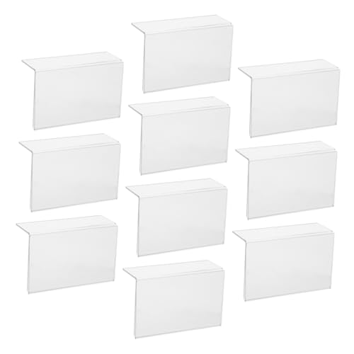 Angoily 10 Stück Teiliges Kleiner Selbstklebender Acryl Schildhalter Platzsparend Klarer Förmiger Ständer für Preisschilder Etiketten und Namenskarten Vielseitig für Handel Büro und Angoily 10 Stück Teiliges Kleiner Selbstklebender Acryl Schildhalter Platzsparend Klarer Förmiger Ständer für Preisschilder Etiketten und Namenskarten Vielseitig für Handel Büro und von Angoily