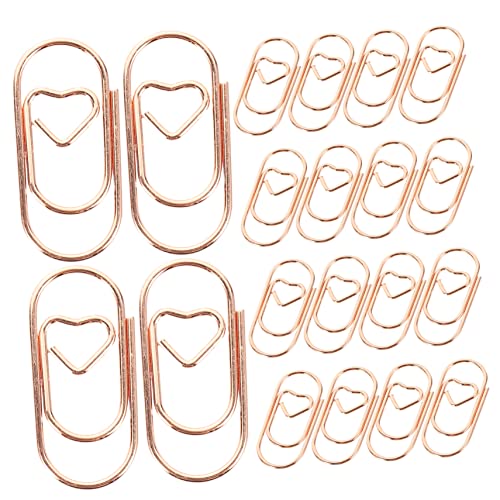 Angoily 100 Stück Mini-Liebesbriefordner Büroklammern süß Clips, um Seiten zu halten winzig büromaterial office supplies exquisite Dateiclips Einzigartig geformte Strickclips Metall Rosy Angoily 100 Stück Mini-Liebesbriefordner Büroklammern süß Clips, um Seiten zu halten winzig büromaterial office supplies exquisite Dateiclips Einzigartig geformte Strickclips Metall Rosy von Angoily
