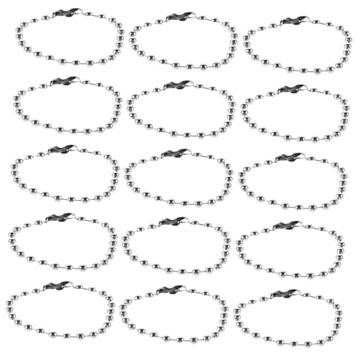 Angoily 100 Stück Teiliges Silber Kugelkette Langlebige Farbbeständige Verstellbare Schmuckperlenkette für DIY Schmuckherstellung Vielseitig Einsetzbar für Erwachsene Modisches Zubehör Angoily 100 Stück Teiliges Silber Kugelkette Langlebige Farbbeständige Verstellbare Schmuckperlenkette für DIY Schmuckherstellung Vielseitig Einsetzbar für Erwachsene Modisches Zubehör von Angoily