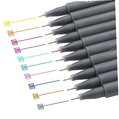 Angoily 10er Set Farb Haken Stift Skizzenstifte Skizzieren Von Stiften Zeichneninstrumente Schreibwaren Stifte Liner-stifte Stifte Zum Zeichnen Von Strichen Angoily 10er Set Farb Haken Stift Skizzenstifte Skizzieren Von Stiften Zeichneninstrumente Schreibwaren Stifte Liner-stifte Stifte Zum Zeichnen Von Strichen von Angoily