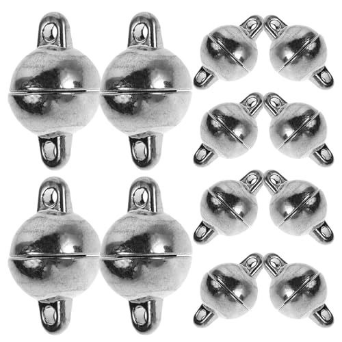 Angoily 12 Paare Magnetes Armband Magnetverschlüsse für Halsketten Armbandverschlüsse und Verschlüsse armband zubehör Kettenverschlüsse und Verschlüsse Legierung Silver Angoily 12 Paare Magnetes Armband Magnetverschlüsse für Halsketten Armbandverschlüsse und Verschlüsse armband zubehör Kettenverschlüsse und Verschlüsse Legierung Silver von Angoily