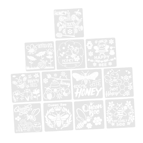 Angoily 12 Stück Teiliges Bienenthema Malvorlagen Wiederverwendbare Schablonen für DIY Malerei Scrapbooking Wanddekoration und Projekte für Bastelarbeiten Angoily 12 Stück Teiliges Bienenthema Malvorlagen Wiederverwendbare Schablonen für DIY Malerei Scrapbooking Wanddekoration und Projekte für Bastelarbeiten von Angoily