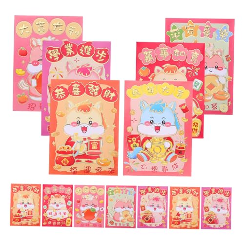 Angoily 120 Stück Cartoon Pferd Rote Umschläge Lunar Year Hong Bao Für Frühjahrsfest Party Geschenkpackung Angoily 120 Stück Cartoon Pferd Rote Umschläge Lunar Year Hong Bao Für Frühjahrsfest Party Geschenkpackung von Angoily