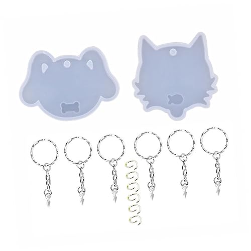 Angoily 14 Stück Diy Silikonform Set Teilig für Schlüsselanhänger Hundemarken und Katzenanhänger Epoxidharz Bastelprojekte Einfaches Entformen und Kunstwerke Angoily 14 Stück Diy Silikonform Set Teilig für Schlüsselanhänger Hundemarken und Katzenanhänger Epoxidharz Bastelprojekte Einfaches Entformen und Kunstwerke von Angoily