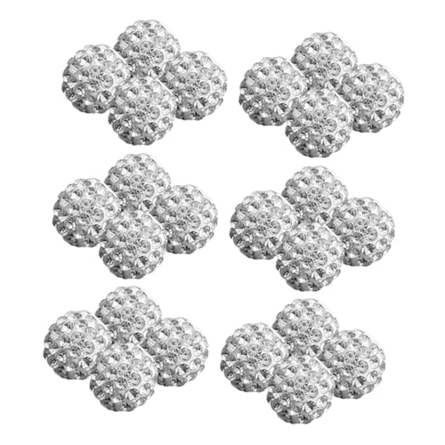 Angoily 150 Stück Strassperlen Basteln Perlen für Schmuckhersteller runden bunt perlen für ohrringe schmuck DIY-Schmuckperlen aus DIY Schmuck lose Perlen Polymer-Ton Silver Angoily 150 Stück Strassperlen Basteln Perlen für Schmuckhersteller runden bunt perlen für ohrringe schmuck DIY-Schmuckperlen aus DIY Schmuck lose Perlen Polymer-Ton Silver von Angoily