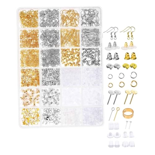 Angoily 1Satz DIY Ohrring Zubehör Ohrringrücken für Bastelmaterialien für Ohrringe Einstellbare Haken und Verschlüsse für Schmuckherstellung und Reparatur Angoily 1Satz DIY Ohrring Zubehör Ohrringrücken für Bastelmaterialien für Ohrringe Einstellbare Haken und Verschlüsse für Schmuckherstellung und Reparatur von Angoily