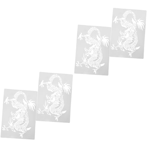 Angoily 2 Sätze Drachen Malvorlagen Schablonen Für Wiederverwendbare Malschablonen Material Für Kunstprojekte Fördert Motorische Fähigkeiten Und Künstlerisches 2 Stücke * 2 Angoily 2 Sätze Drachen Malvorlagen Schablonen Für Wiederverwendbare Malschablonen Material Für Kunstprojekte Fördert Motorische Fähigkeiten Und Künstlerisches 2 Stücke * 2 von Angoily