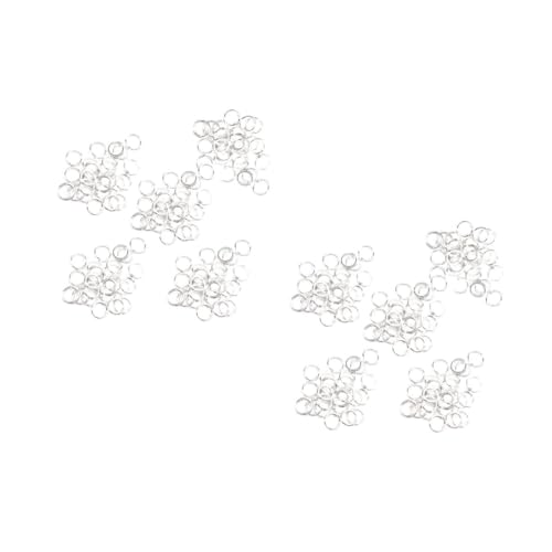 Angoily 2 Sätze Haarring Rundform Ring Offener Biegering Karabinerverschlüsse Silber 180 Stück * 2 Angoily 2 Sätze Haarring Rundform Ring Offener Biegering Karabinerverschlüsse Silber 180 Stück * 2 von Angoily