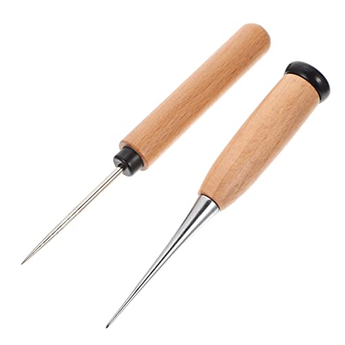 Angoily 2 Stück Lederschnitzer Awl Stickerei Werkzeuge und Naht Nähwerkzeuge Ahle Werkzeug Nähen Handnähenwerkzeug Ahle mit Holzgriff Handwerksbedarf Rostfreier Stahl Brown Angoily 2 Stück Lederschnitzer Awl Stickerei Werkzeuge und Naht Nähwerkzeuge Ahle Werkzeug Nähen Handnähenwerkzeug Ahle mit Holzgriff Handwerksbedarf Rostfreier Stahl Brown von Angoily