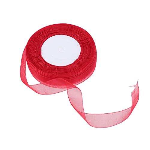 Angoily 2 Stück Organza Schleifenband Rot Transparentes Chiffonband für Hochzeiten DIY Projekte und Partydekorationen Hochwertigem Gefertigt Angoily 2 Stück Organza Schleifenband Rot Transparentes Chiffonband für Hochzeiten DIY Projekte und Partydekorationen Hochwertigem Gefertigt von Angoily