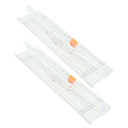 Angoily 2 Stück Papierschneider Tragbarer Mini Papierschneider mit Klapplineal Präziser Sauberer Schnitt für Scrapbooking Basteln Fotos und Dokumente Weiß Angoily 2 Stück Papierschneider Tragbarer Mini Papierschneider mit Klapplineal Präziser Sauberer Schnitt für Scrapbooking Basteln Fotos und Dokumente Weiß von Angoily