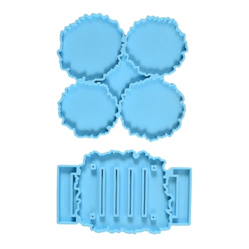 Angoily 2 Stück Silikonformen für Diy Untersetzer und Aufbewahrungsregal Teiliges Crystal Epoxy Gießform für Bastelprojekte für Bastel und Tragbares Design Angoily 2 Stück Silikonformen für Diy Untersetzer und Aufbewahrungsregal Teiliges Crystal Epoxy Gießform für Bastelprojekte für Bastel und Tragbares Design von Angoily