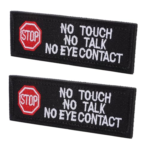 Angoily 2 Stück Stoffaufnäher mit züchten Etikett für Hundegeschirr Haustier Reaktives Hundepflaster Schild reflektierende Hundeflecken Service-Tier-Patch Polyester Schwarz Angoily 2 Stück Stoffaufnäher mit züchten Etikett für Hundegeschirr Haustier Reaktives Hundepflaster Schild reflektierende Hundeflecken Service-Tier-Patch Polyester Schwarz von Angoily